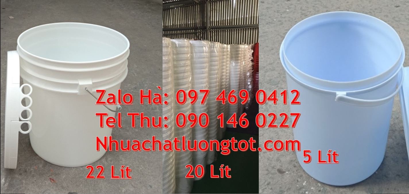 Bán thùng đựng sơn 22l màu trắng,vỏ thùng sơn 20l đựng hóa chất giá rẻ