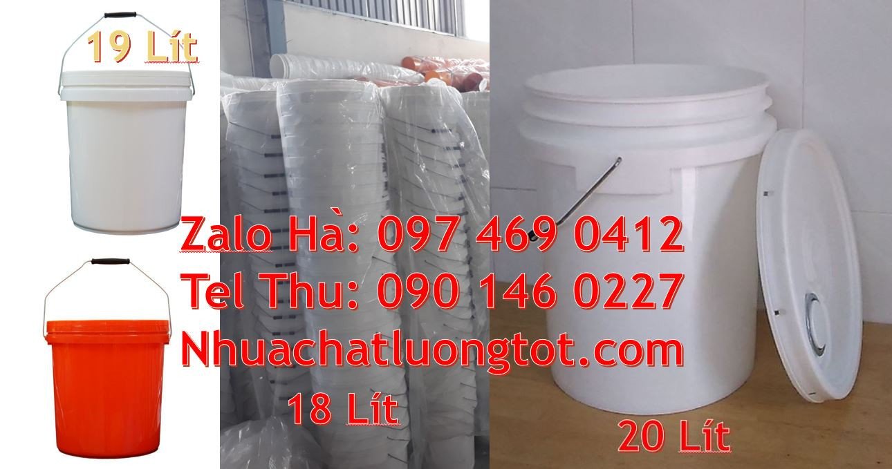 Bán thùng đựng sơn 22l màu trắng,vỏ thùng sơn 20l đựng hóa chất giá rẻ