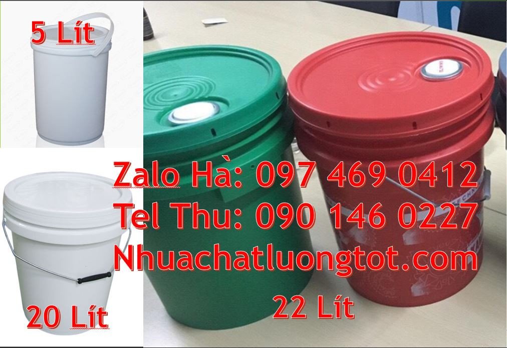 Bán thùng đựng sơn 22l màu trắng,vỏ thùng sơn 20l đựng hóa chất giá rẻ