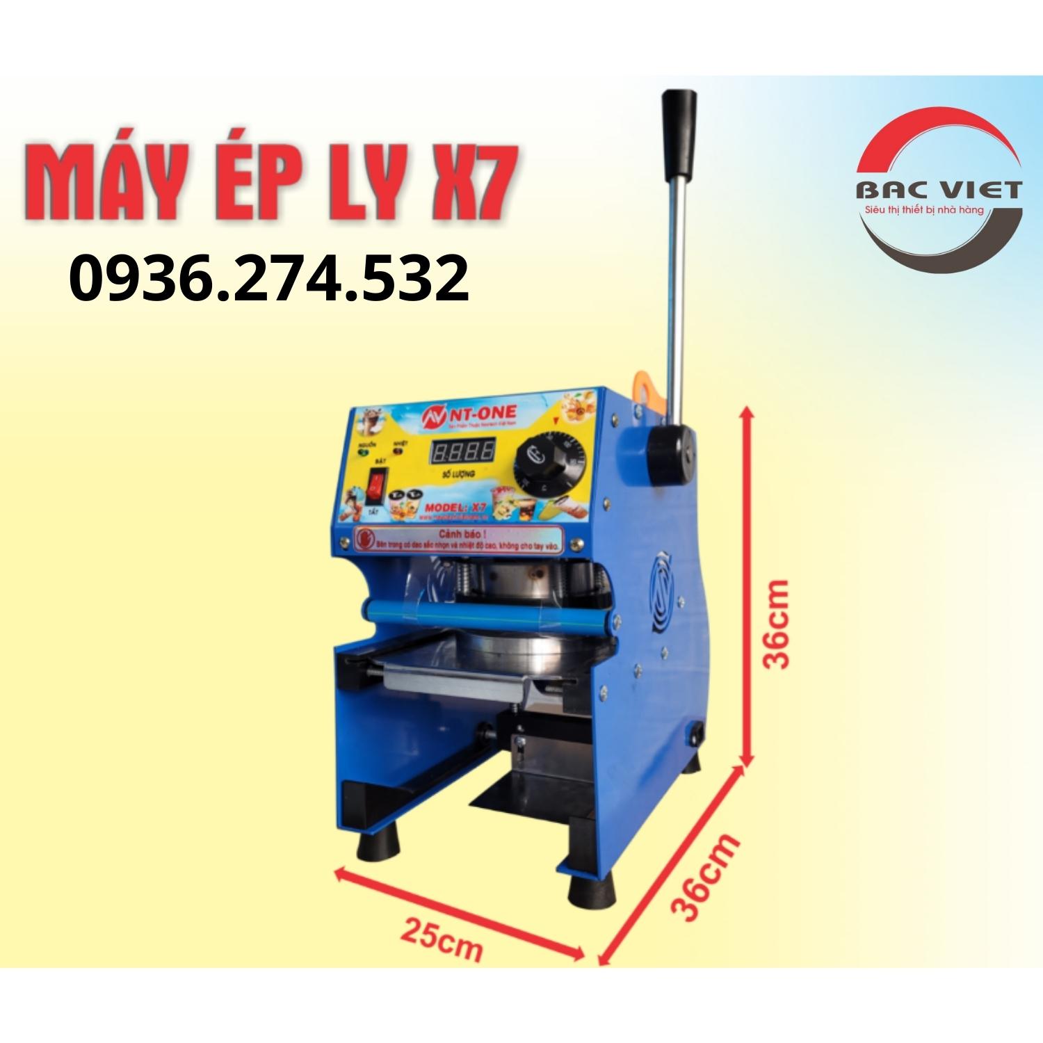 Máy dập miệng cốc trà chanh, trà sữa, nước mía...