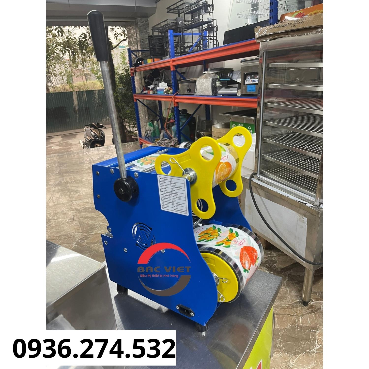 Máy dập miệng cốc trà chanh, trà sữa, nước mía...