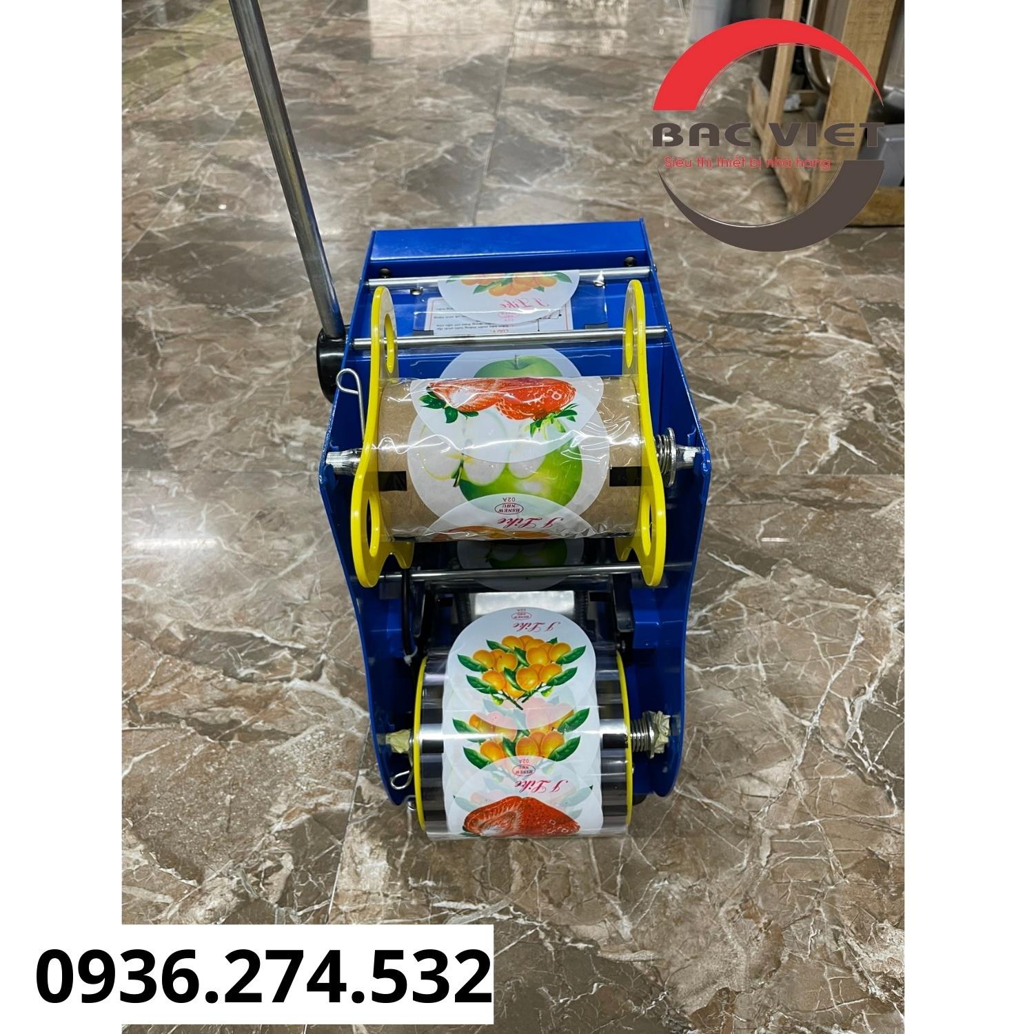 Máy dập miệng cốc trà chanh, trà sữa, nước mía...