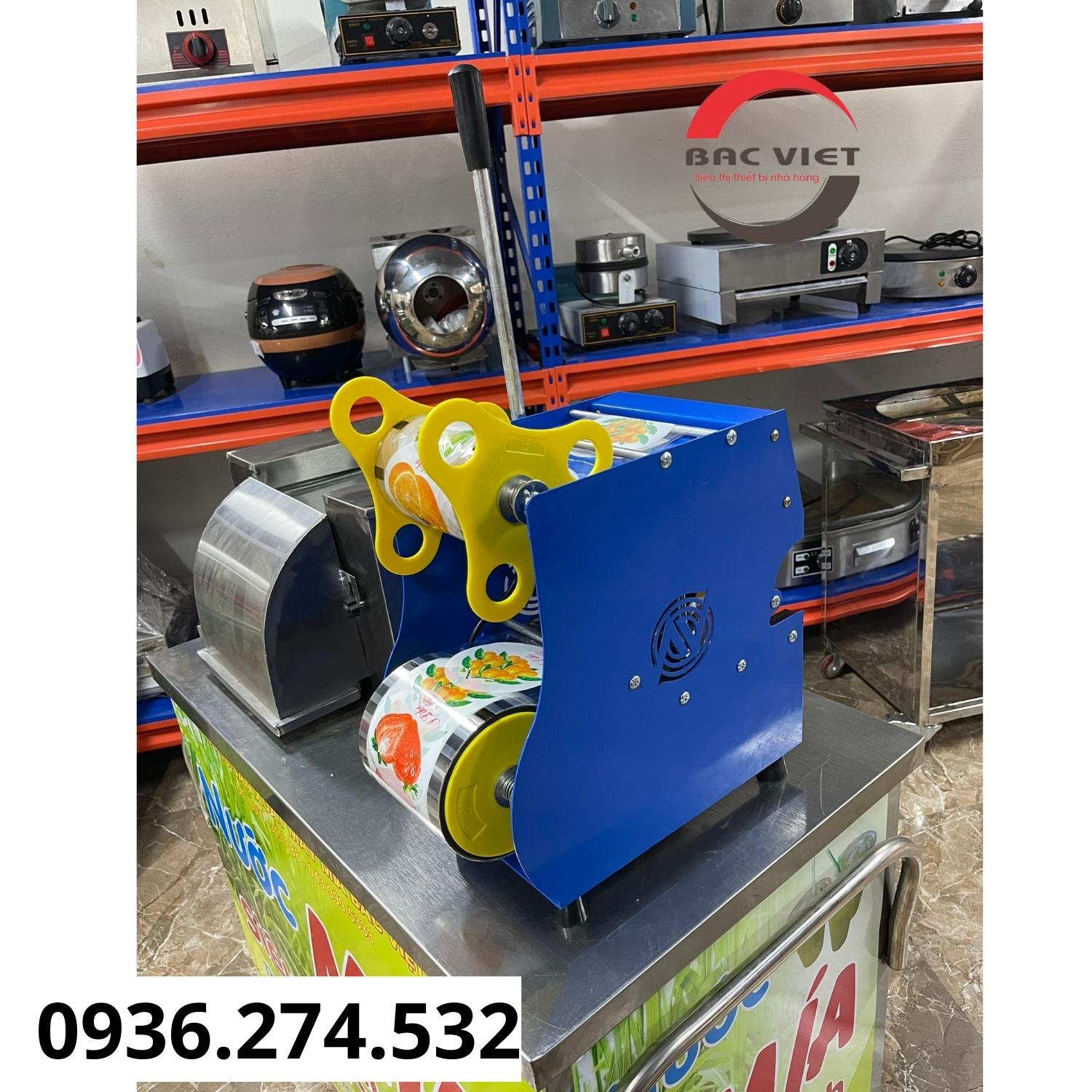 Máy dập miệng cốc trà chanh, trà sữa, nước mía...