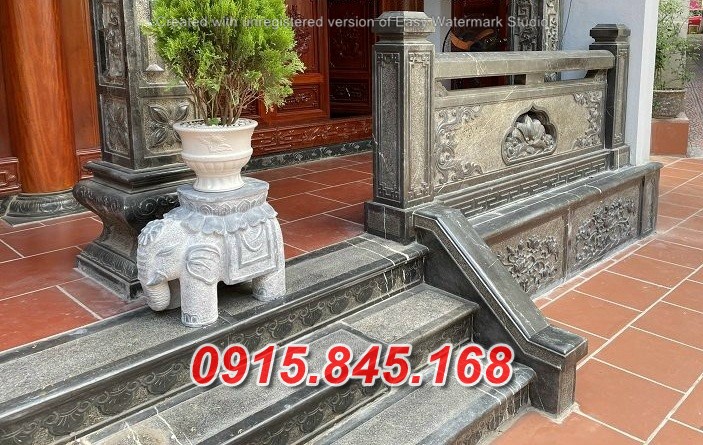 58 Hàng rào lan can đá nguyên khối tự nhiên Hoà Bình
