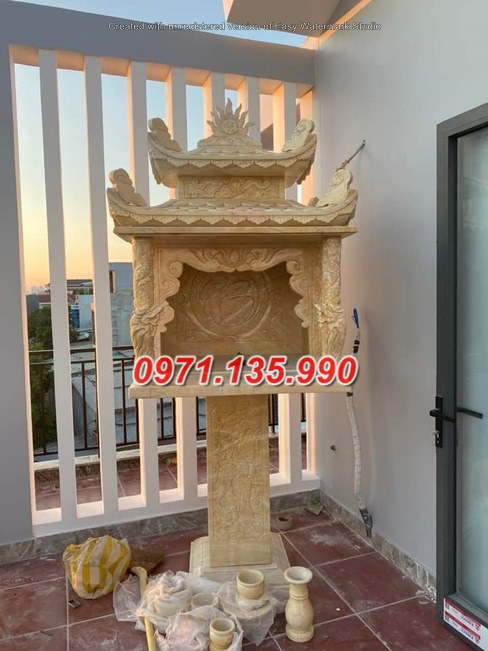 Bàn thờ thiên đá đẹp - Mẫu bàn thờ thiên bằng đá đẹp bán Bình Thuận