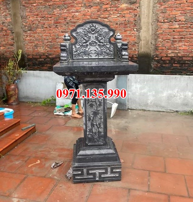 Bàn thờ thiên đá đẹp - Mẫu bàn thờ thiên bằng đá xanh bán Trà Vinh