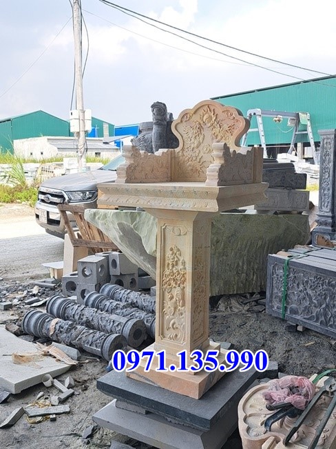 Bàn thờ thiên đá - Mẫu bàn thờ thiên bằng đá xanh đẹp bán Sóc Trăng