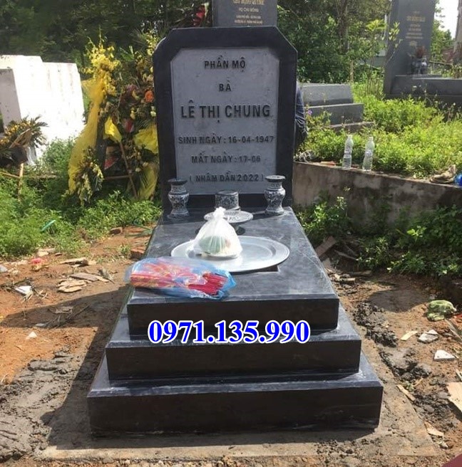 Mộ đá hoa cương - Mẫu mộ Granite bằng đá đơn giản đẹp bán Đồng Tháp