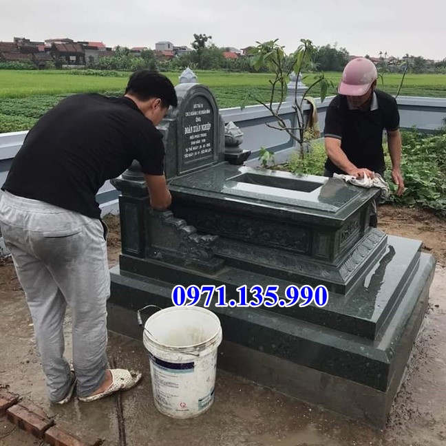 Mộ đá hoa cương - Mẫu mộ Granite bằng đá đơn giản đẹp bán Đồng Tháp