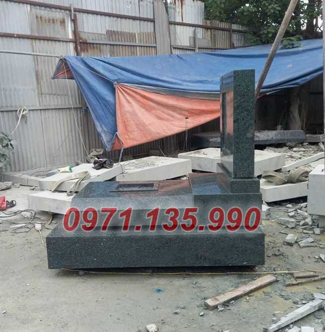 Mộ đá hoa cương - Mẫu mộ Granite bằng đá đơn giản đẹp bán Đồng Tháp