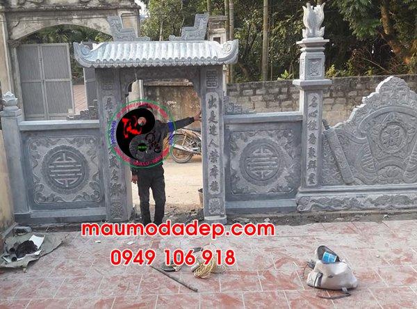 12 mẫu cổng nhà thờ họ bằng đá.