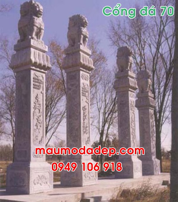 12 mẫu cổng nhà thờ họ bằng đá.