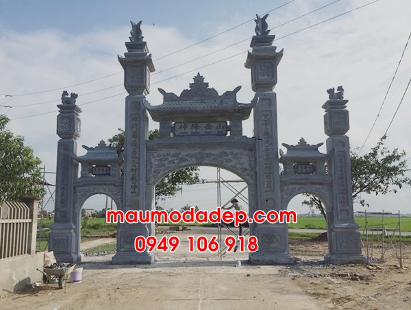 12 mẫu cổng nhà thờ họ bằng đá.