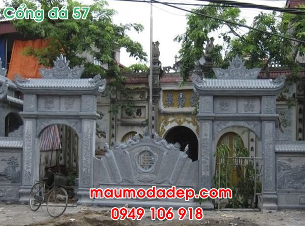 12 mẫu cổng nhà thờ họ bằng đá.