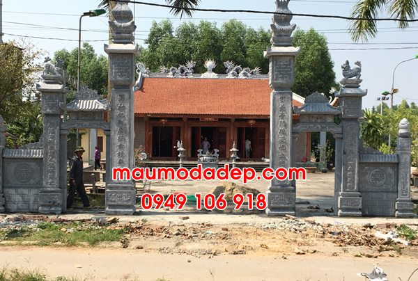 12 mẫu cổng nhà thờ họ bằng đá.