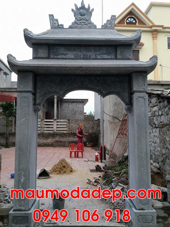 12 mẫu cổng nhà thờ họ bằng đá.