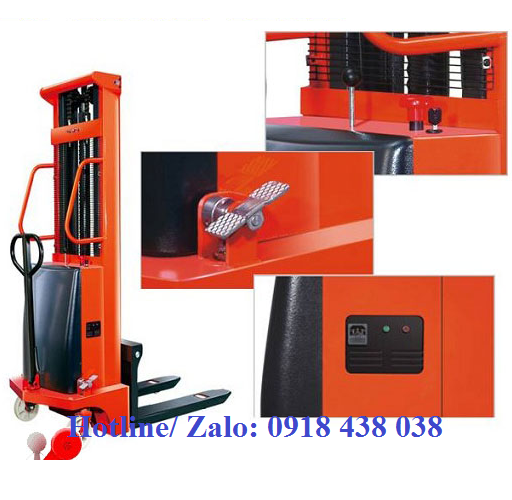 Xe nâng bán tự động, xe nâng hạ bằng điện: đặc điểm và nơi mua???