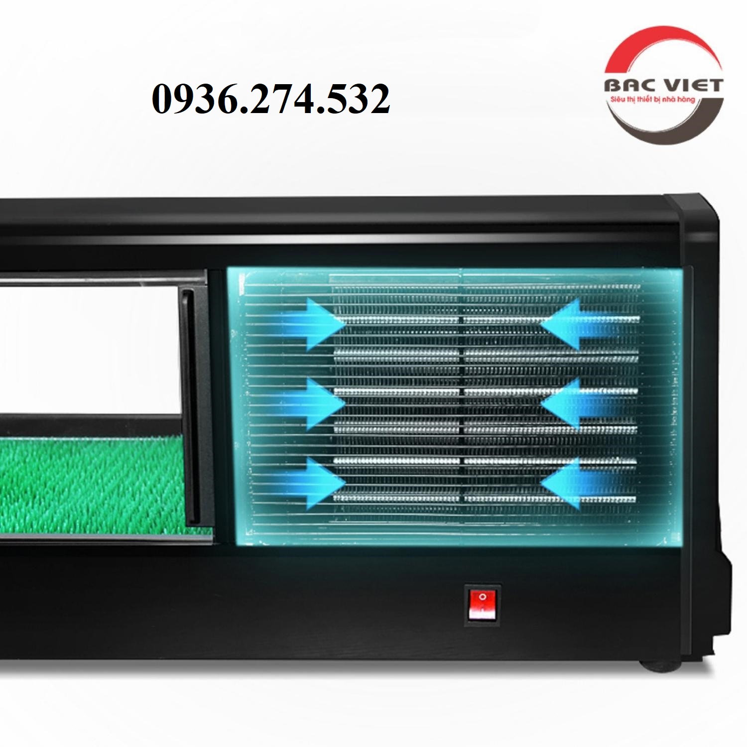 Tủ làm lạnh, bảo quản và trưng bày Sushi 1 tầng 1m2