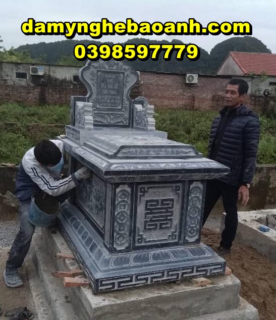 chụp mộ đá tự nhiên nguyên khối đẹp bán tại đà nẵng