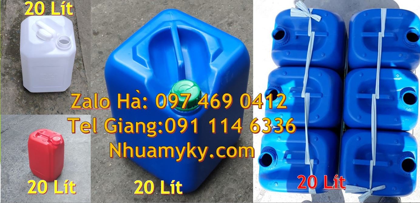 Bán can nhựa lớn 30l giá rẻ, can nhựa 25l đựng hóa chất, can nhựa hdpe