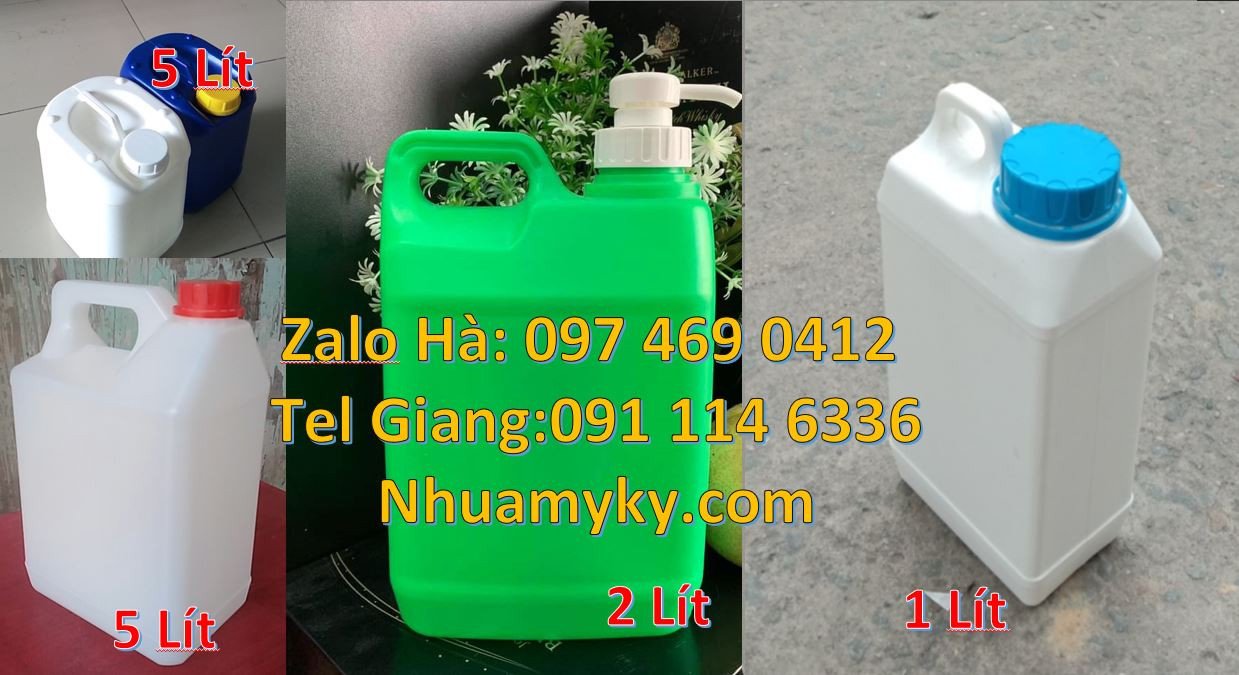 Bán can nhựa nhỏ hdpe đựng hóa chất,can nhựa 2l đựng chất lỏng giá rẻ
