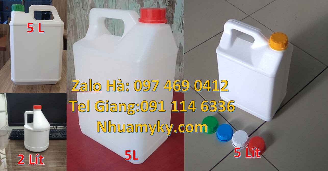 Bán can nhựa nhỏ hdpe đựng hóa chất,can nhựa 2l đựng chất lỏng giá rẻ