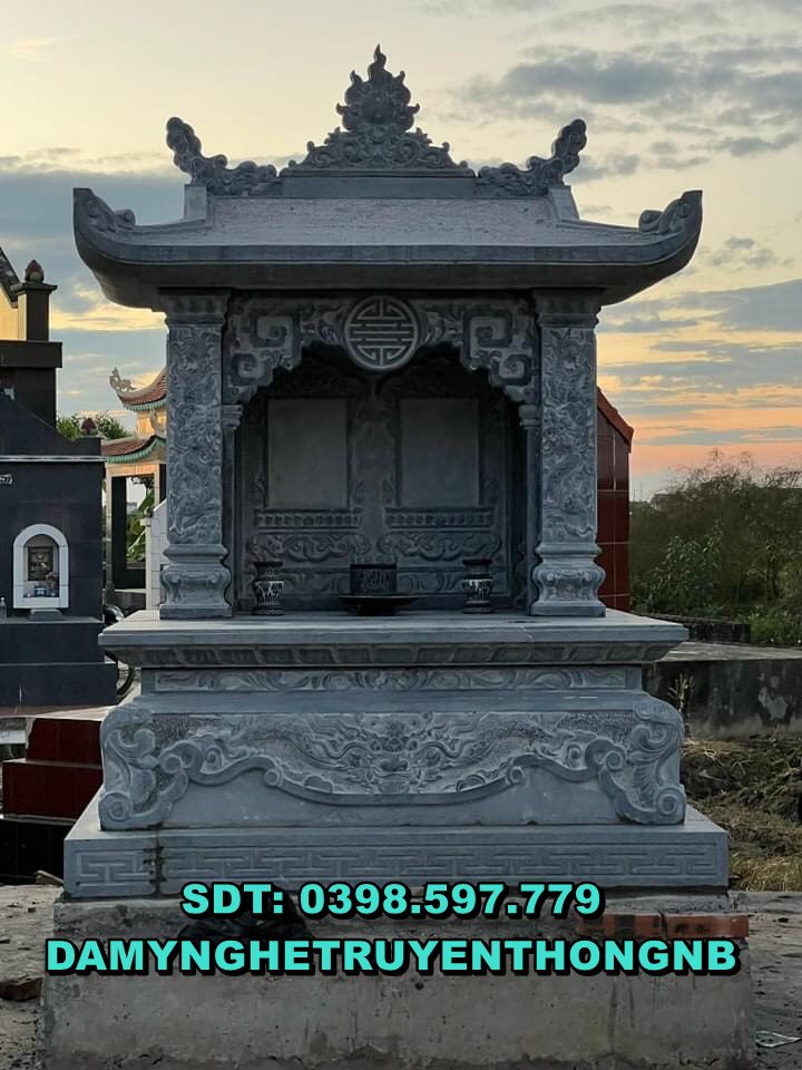hải dương lắp đặt mộ đá đôi cho ông bà chuẩn phong thuỷ
