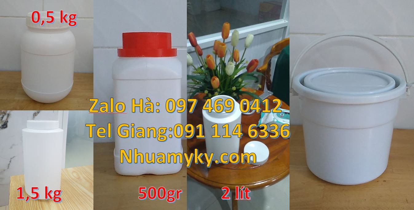 Bán hũ nhựa đựng thực phẩm,hũ nhựa đựng hóa chất, hũ nhựa đựng bánh ke