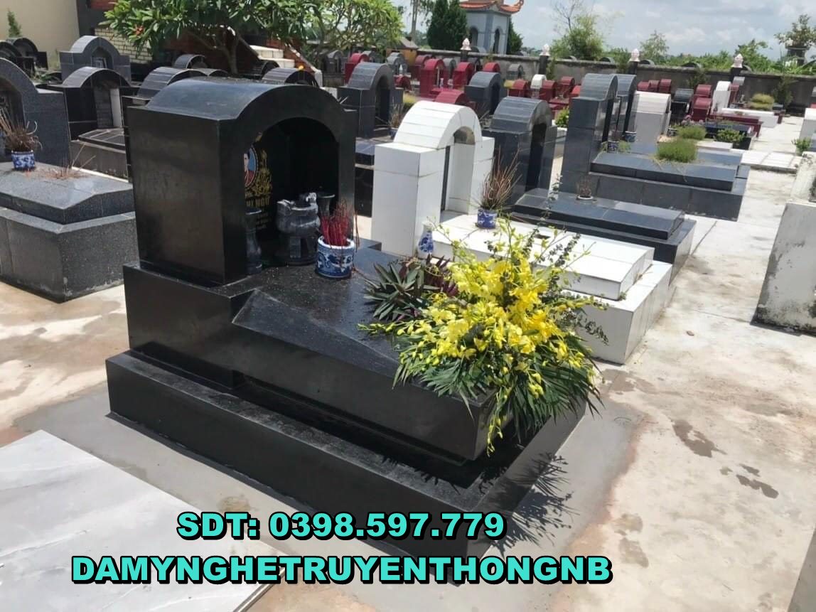 mộ đá granite nguyên khối đẹp nhất lắp đặt tại thuỷ nguyên hải phòng 2