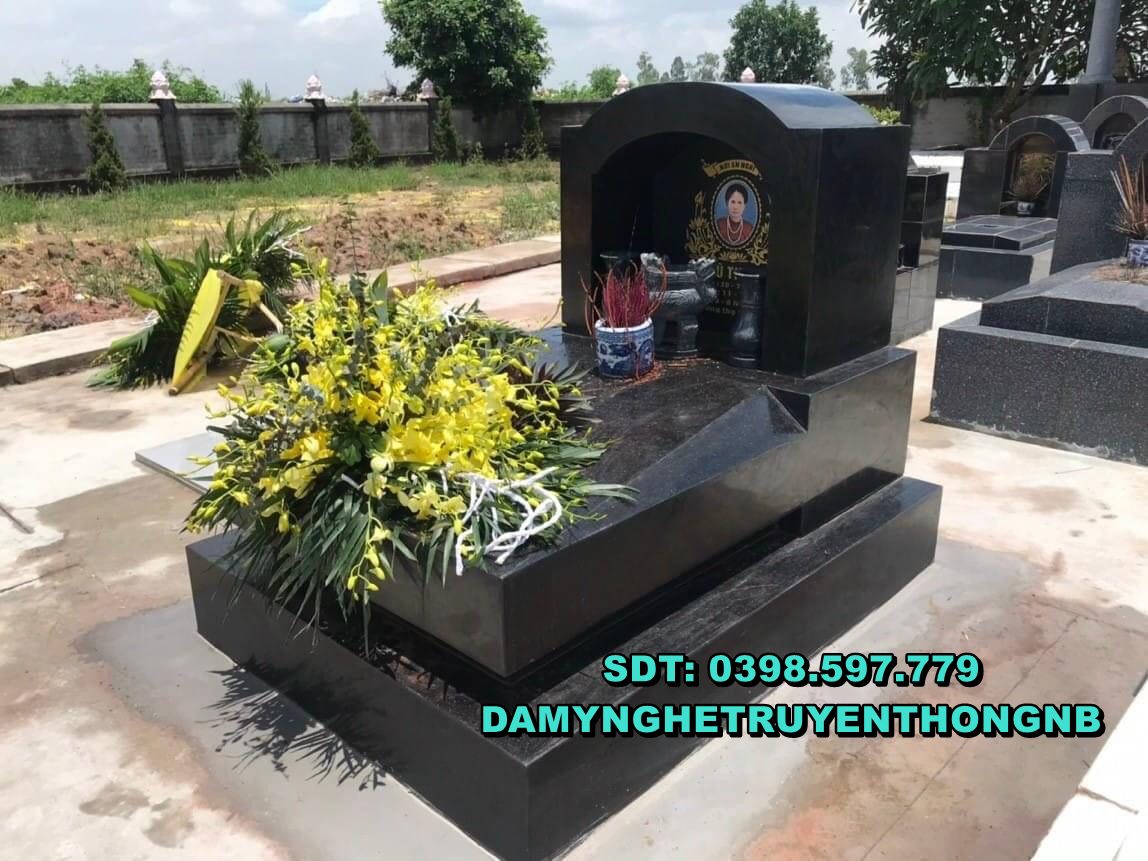 mộ đá granite nguyên khối đẹp nhất lắp đặt tại thuỷ nguyên hải phòng 2