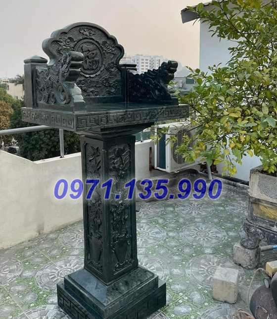 33 Cây hương bằng đá - Mẫu miếu bàn thờ thiên đá xanh đẹp bán Lạng Sơn