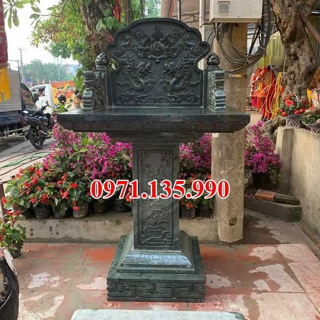 33 Cây hương bằng đá - Mẫu miếu bàn thờ thiên đá xanh đẹp bán Lạng Sơn