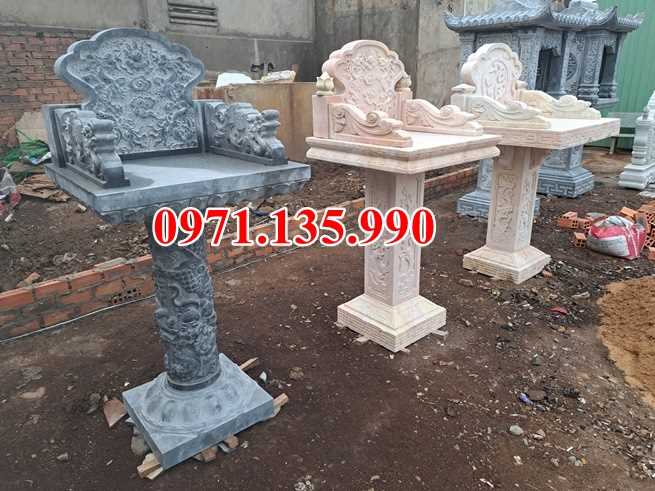 33 Cây hương bằng đá - Mẫu miếu bàn thờ thiên đá xanh đẹp bán Lạng Sơn