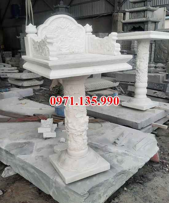 33 Cây hương bằng đá - Mẫu miếu bàn thờ thiên đá xanh đẹp bán Lạng Sơn