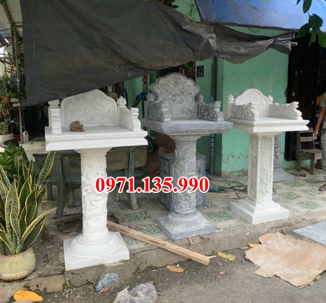 33 Cây hương bằng đá - Mẫu miếu bàn thờ thiên đá xanh đẹp bán Lạng Sơn