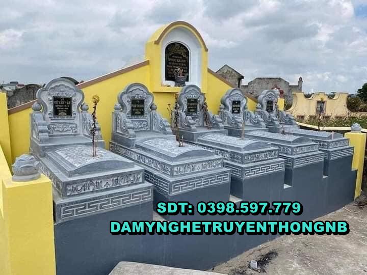 tu sửa xây mơi mộ tam cấp đá xanh tự nhiên đẹp tại huế