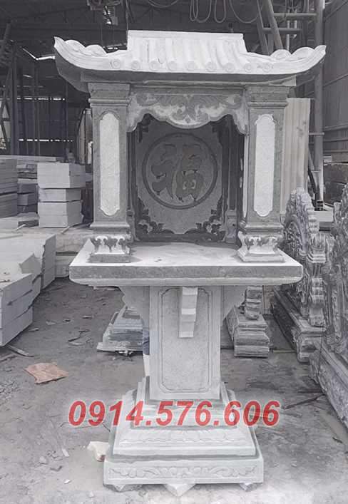 21 Hương án thờ thần linh đá nguyên khối đẹp Lào cai