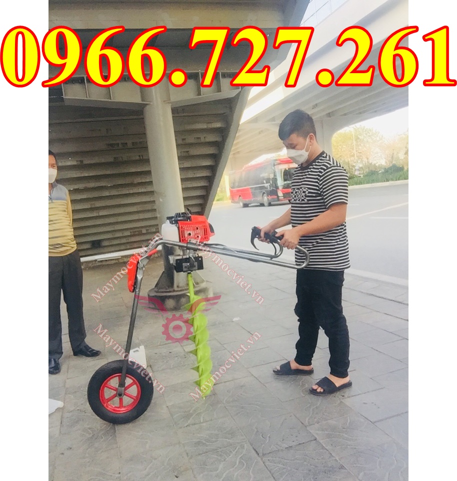 Máy khoan đào hố đất trồng cây đẩy tay