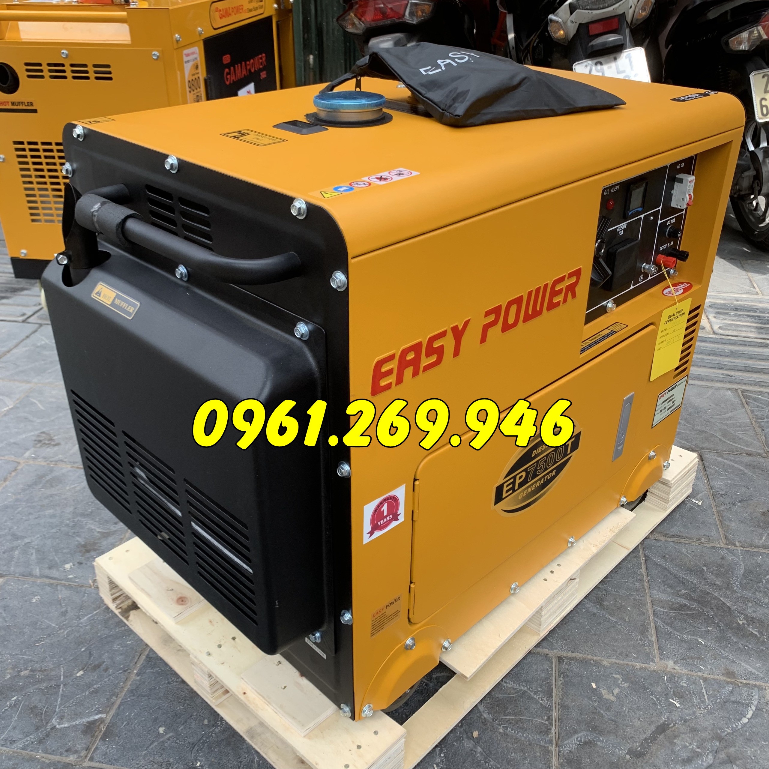 Máy phát điện 6kw chạy dầu Easy Power EP7500T
