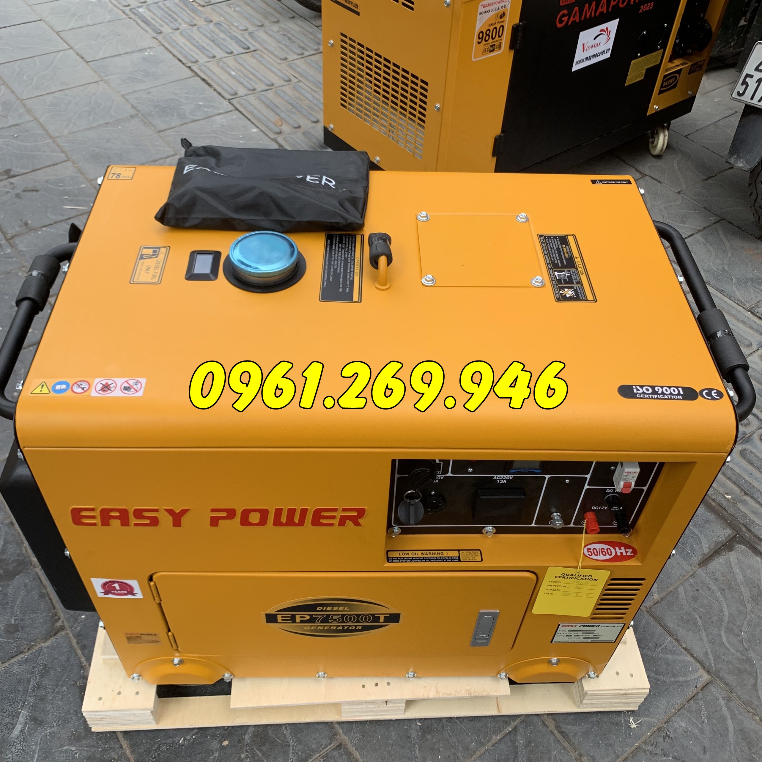 Máy phát điện 6kw chạy dầu Easy Power EP7500T
