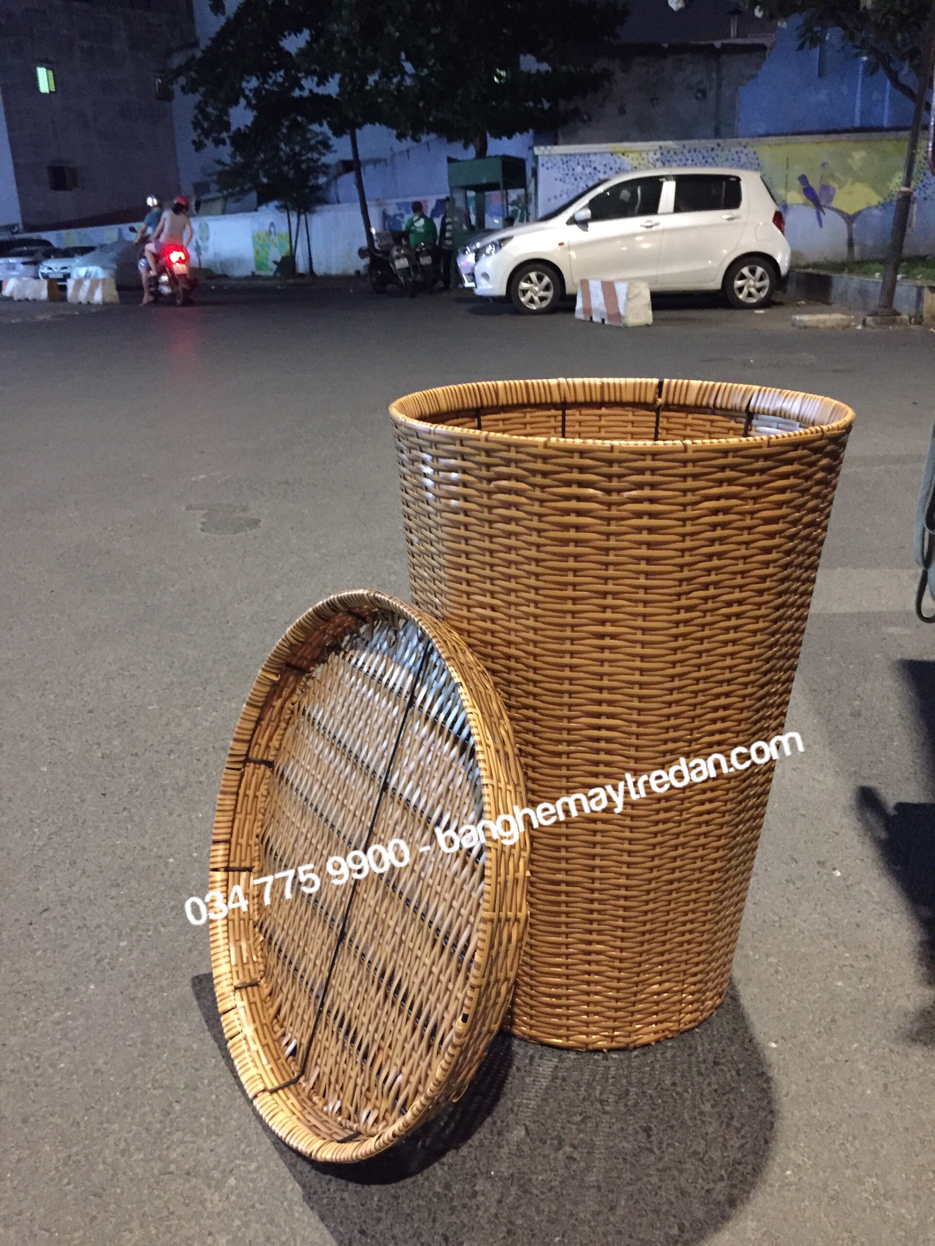 Giỏ trưng bày trái cây trong siêu thị - Mây Tre Lục Bình