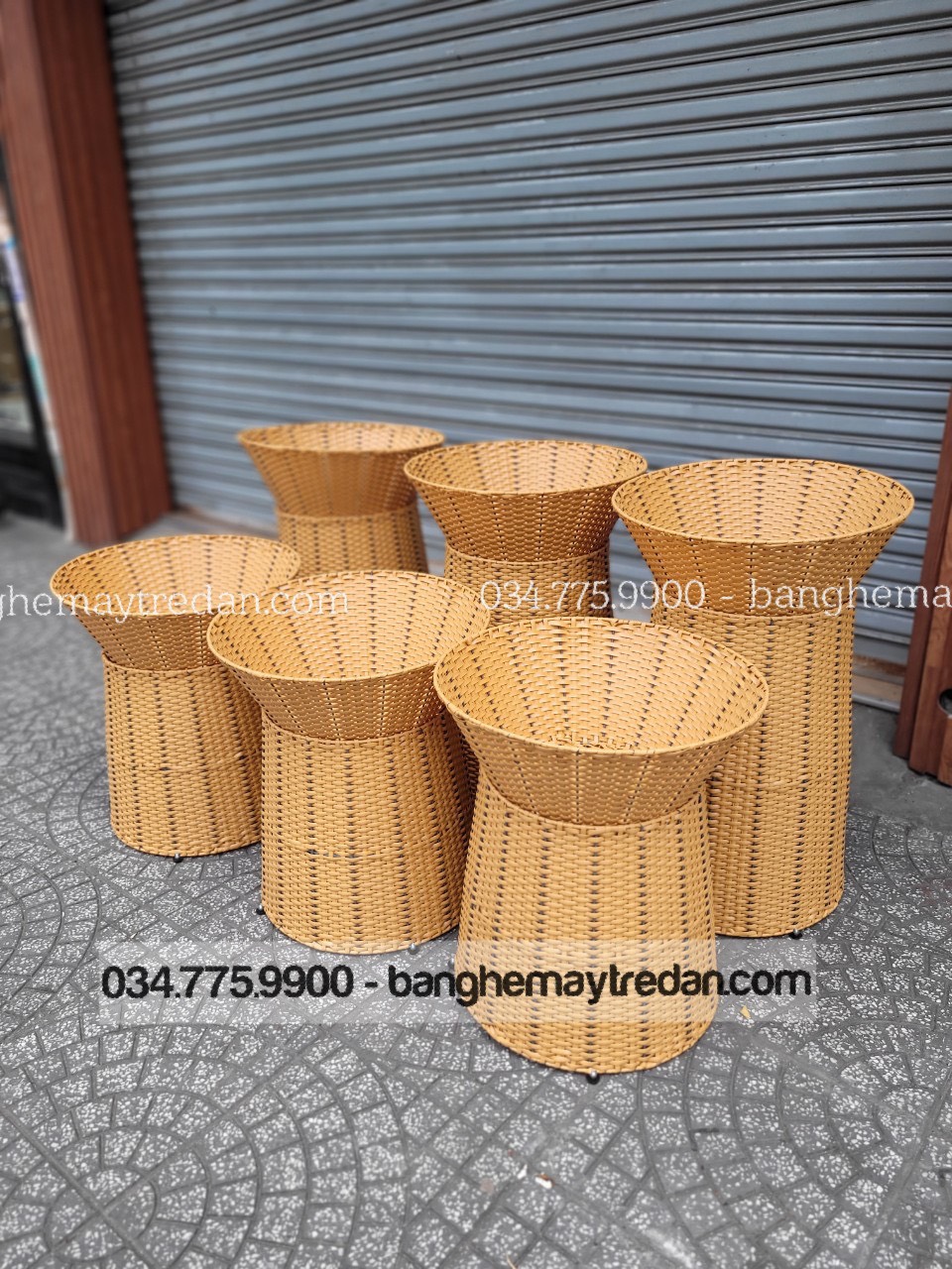 Giỏ trưng bày trái cây trong siêu thị - Mây Tre Lục Bình