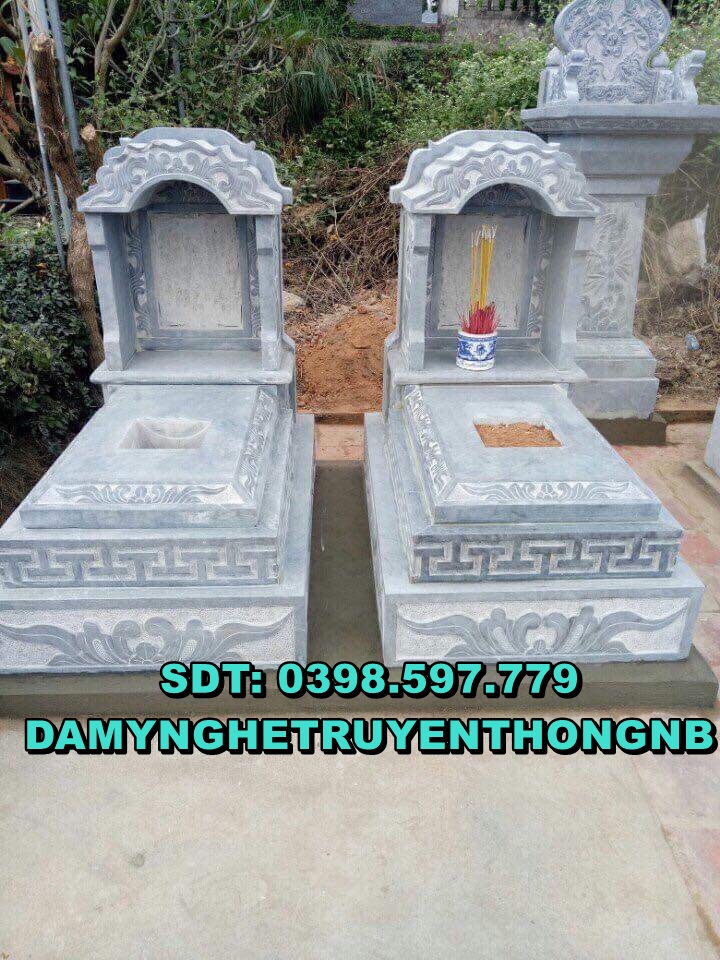 mộ đá tam cấp đá tự nhiên tại đông anh hà nội