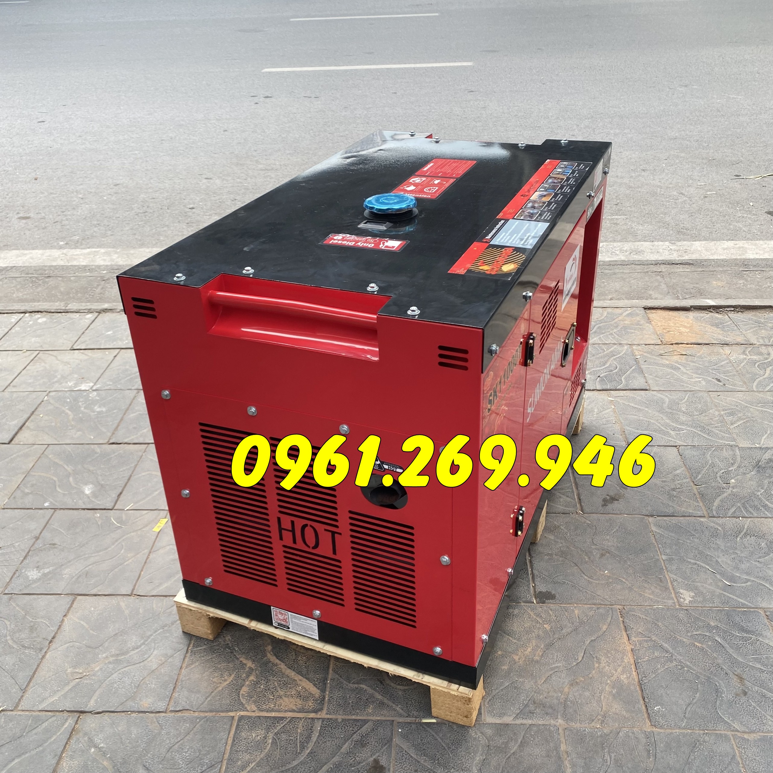 Máy phát điện 6kw chạy dầu Sumokama SK9700TD có cổng ATS