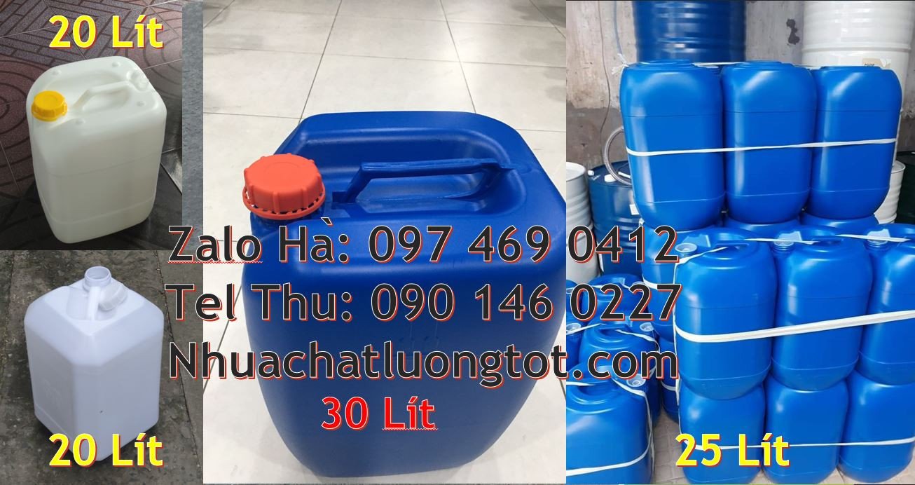 Bán can nhựa lớn hdpe đựng hóa chất,can nhựa 30l đựng thực phẩm giá rẻ
