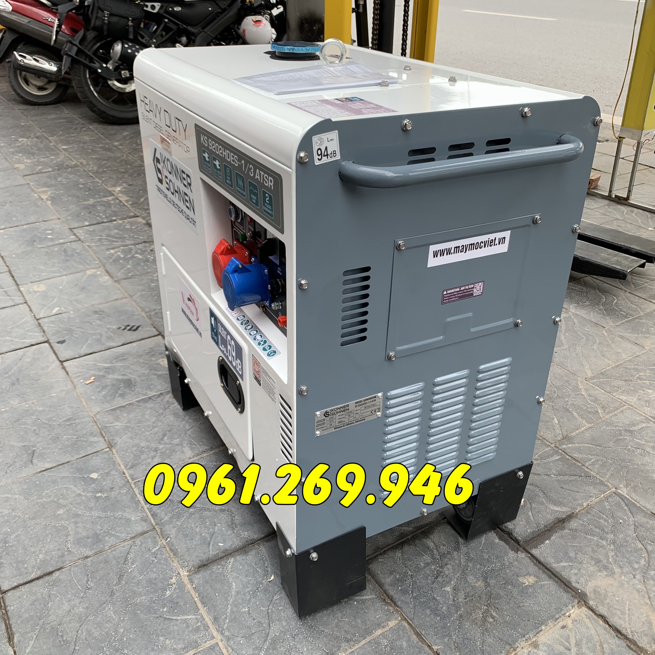 Máy phát điện 8kw chạy dầu Kohner & Sohnen KS 9202DES - 1/3ATSR