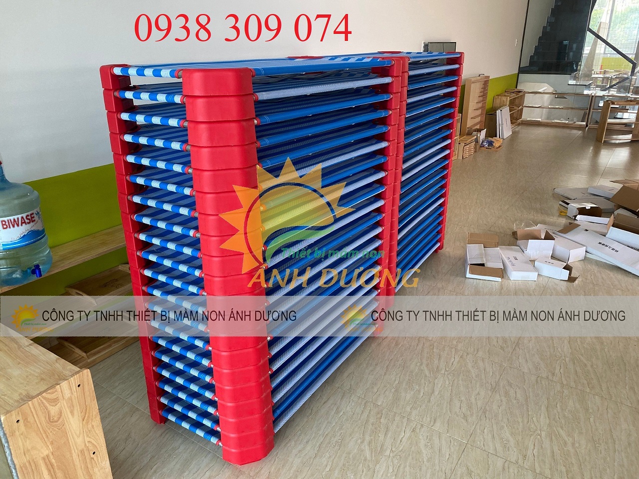 Giường lưới mầm non, giường lưới AD giá rẻ