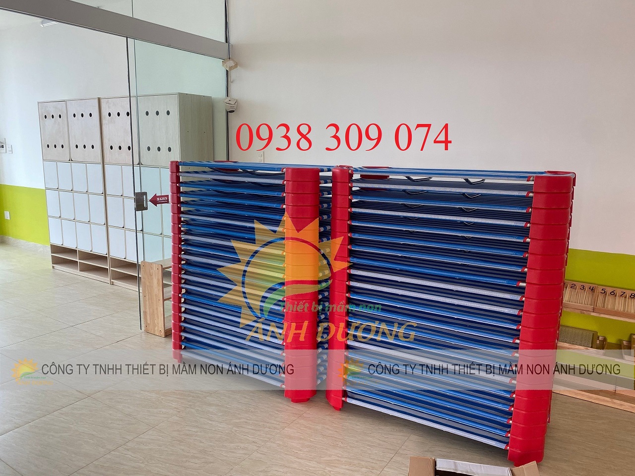 Giường lưới mầm non, giường lưới AD giá rẻ