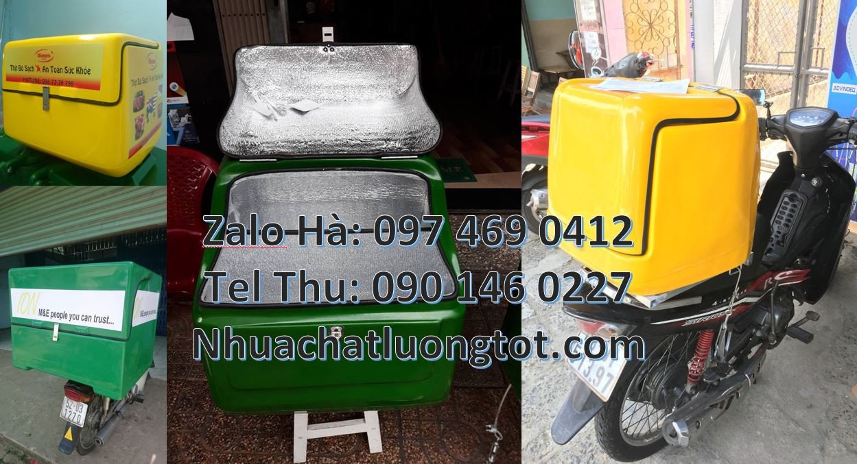 Bán thùng giao hàng chở sau xe máy,thùng giao hàng giữ nhiệt cỡ nhỏ