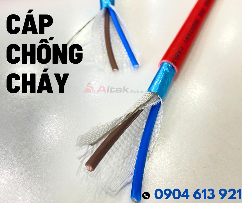 Cáp chống cháy chống nhiễu aminang chịu nhiệt 2x1.5mm, 2x1.0mm